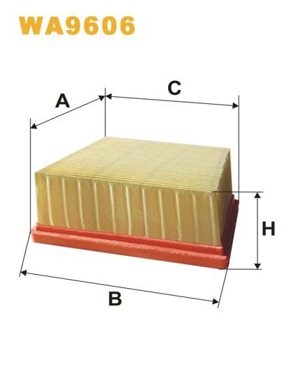 

WIX WA9606 Фильтр воздушный Filtron AP 151/5