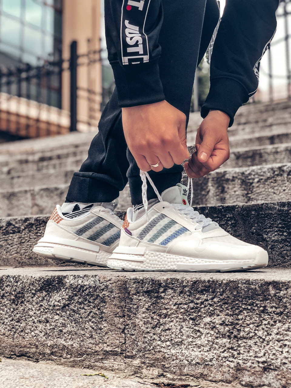 

Кроссовки мужские Adidas ZX 500 RM белые, Адидас, натуральная замша, сетка, прошиты. Код Z-3011 да, да, да, 45