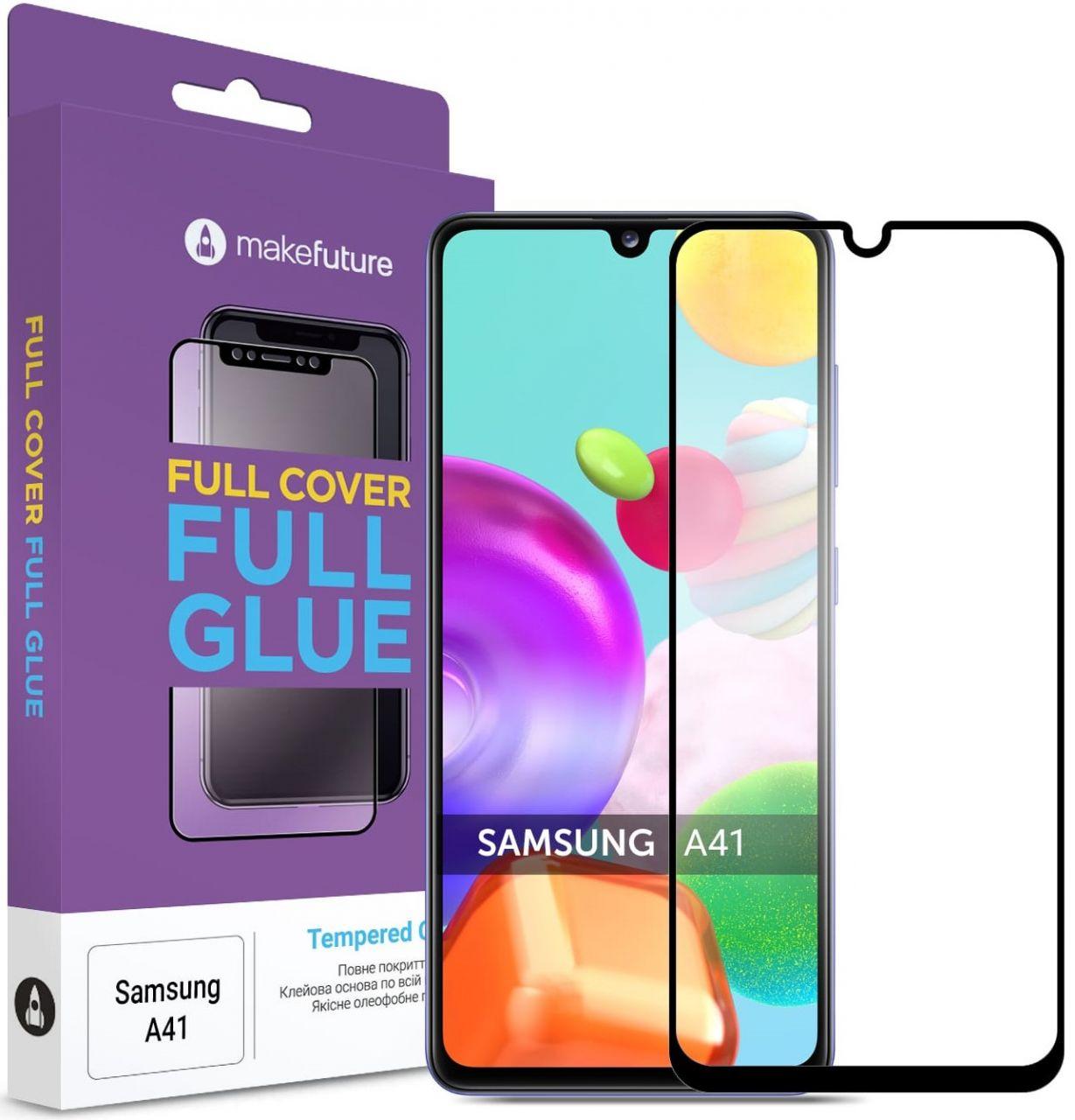 

Защитное стекло MakeFuture Full Cover Full Glue Samsung A415 Galaxy A41 Black (MGF-SA41)