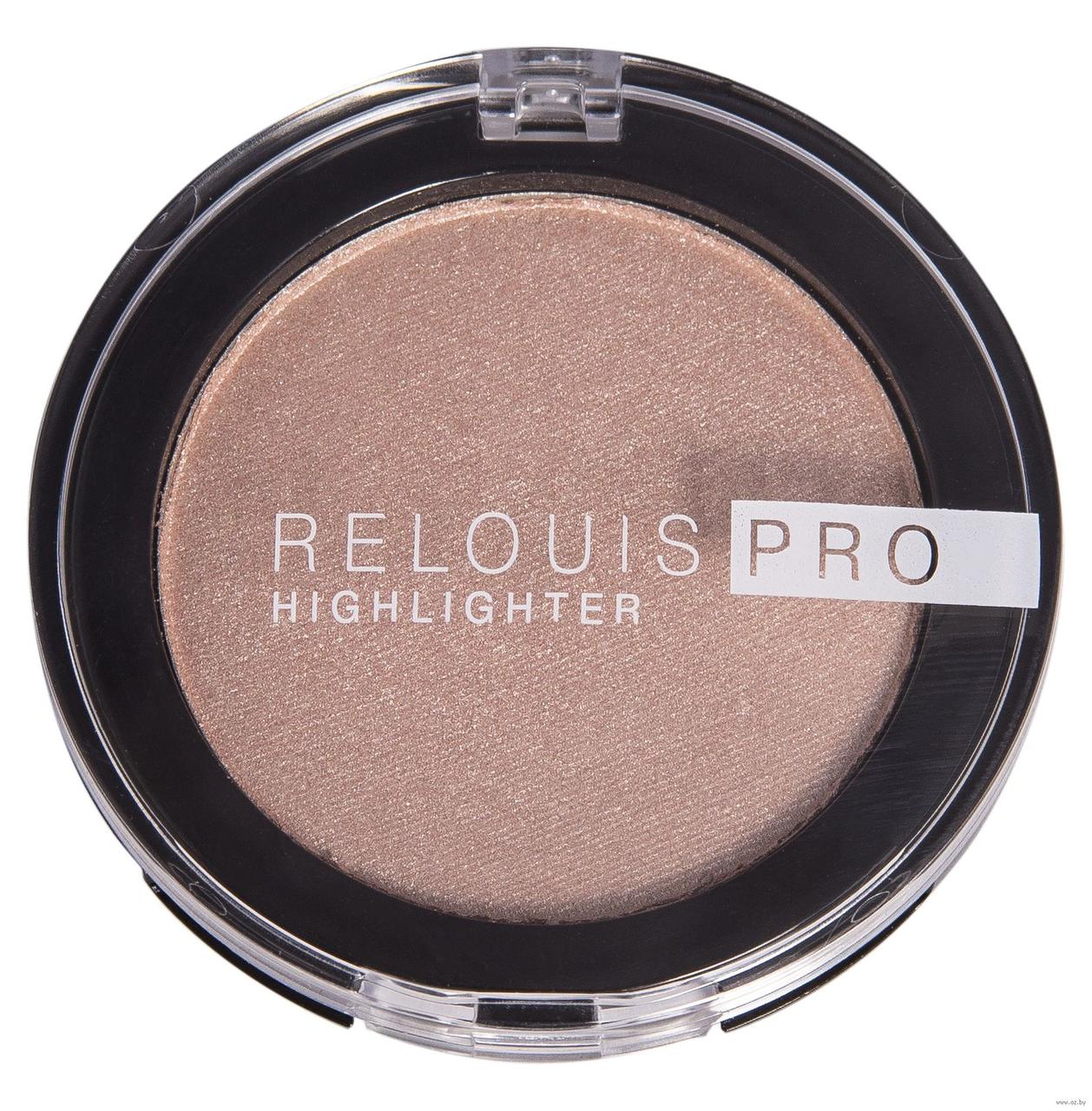 

Хайлайтер для лица компактный - Relouis Pro Highlighter № 01 (pearl)