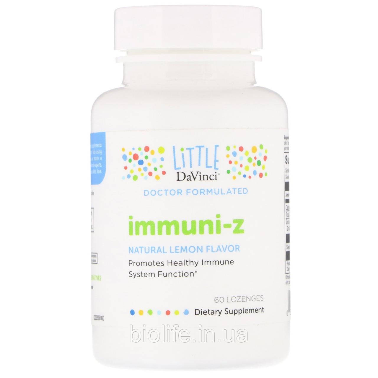 

Little DaVinci, Immuni-Z, Natural Lemon Flavor, 60 Lozenges