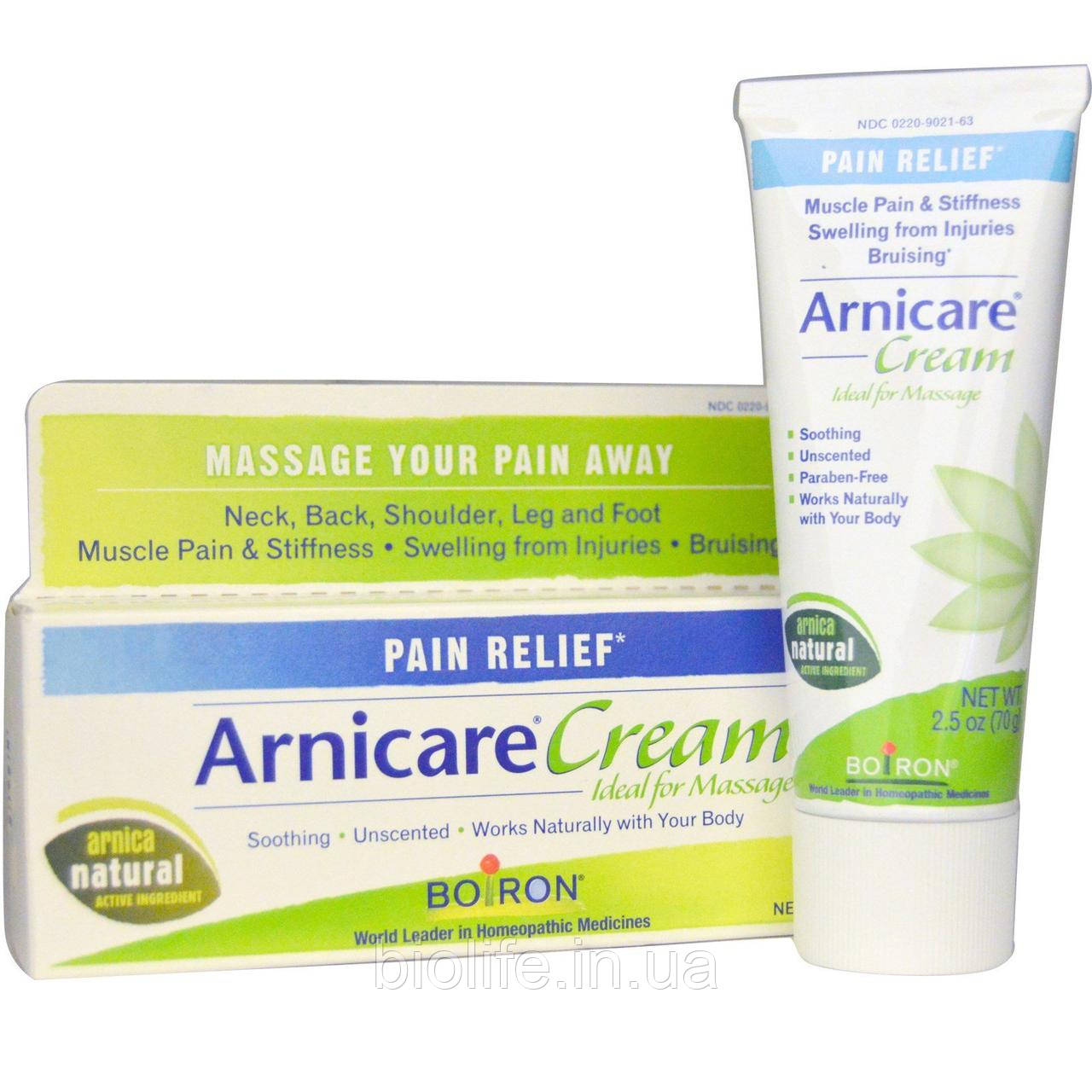 

Boiron, Крем Arnicare, избавление от боли, без запаха, 2,5 унций (70 г