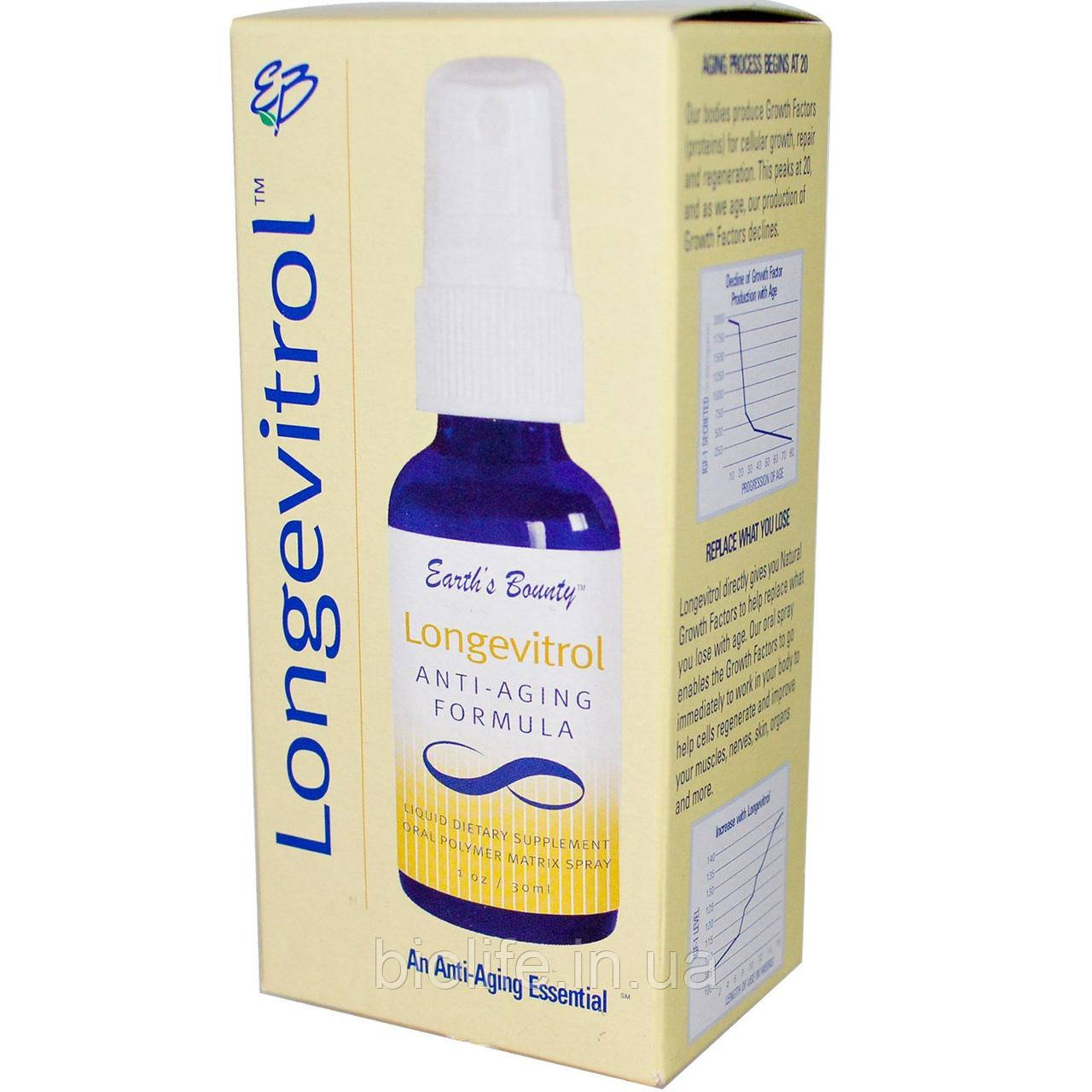 

Earth's Bounty, Longevitrol, Anti-Aging Formula, 1 oz (30 ml)