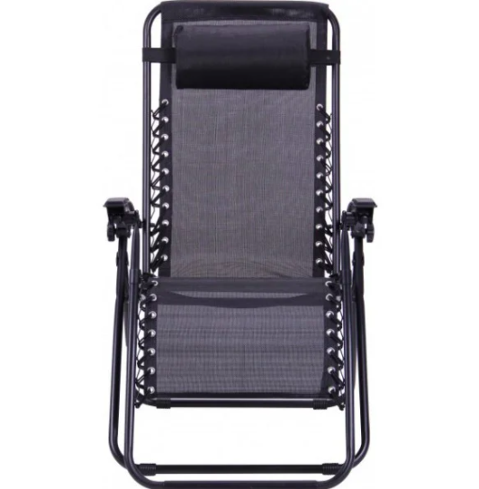 Шезлонг сетка туристическое складное кресло-лежак кемпинговое кресло 95х60х180