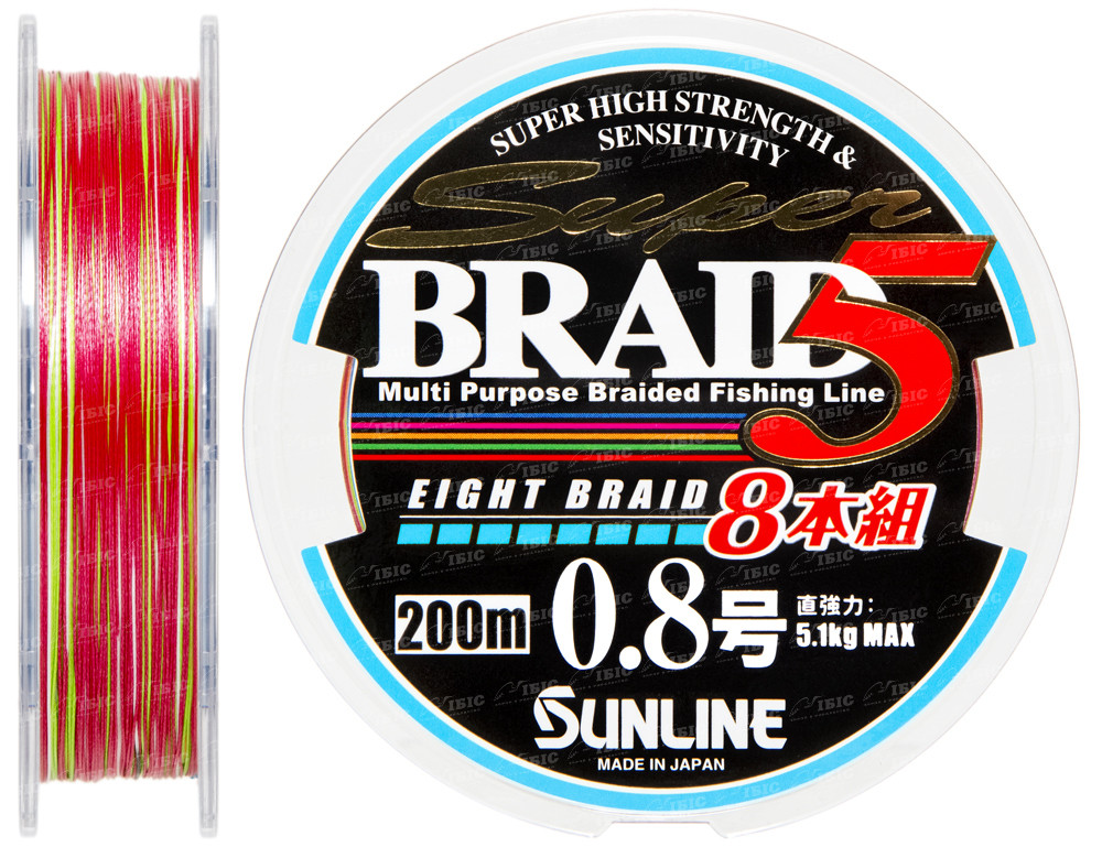 

Шнур Sunline Super Braid 5 (8 Braid) 200m #0.8/0.148mm 5.1kg