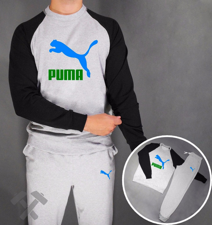 

Мужской спортивный костюм Puma, Пума, серо-черный (в стиле), В ассортименте