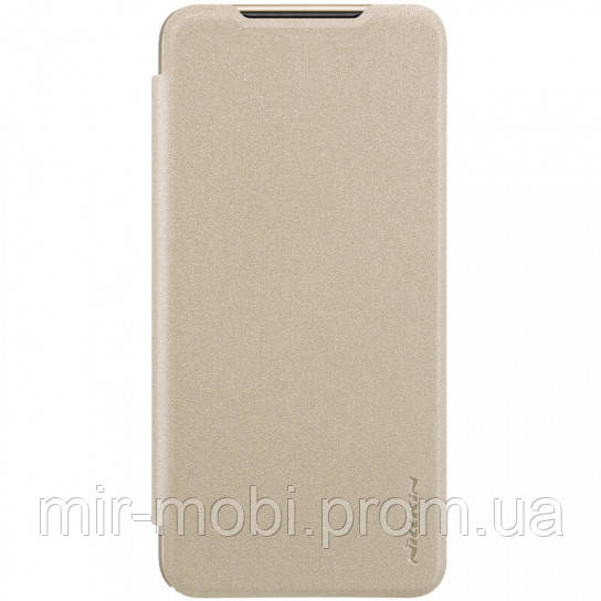 

Кожаный чехол (книжка) Nillkin Sparkle Series для Xiaomi Mi 9, Золотой