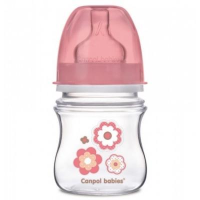 

Бутылочка для кормления Canpol babies с широким горлышком Newborn baby, 120 мл, розовая (35/216_pin)