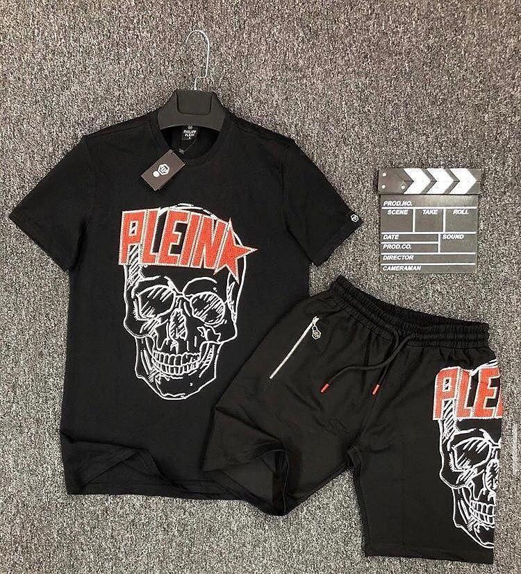 

Мужской летний костюм Philipp Plein CK767 черный
