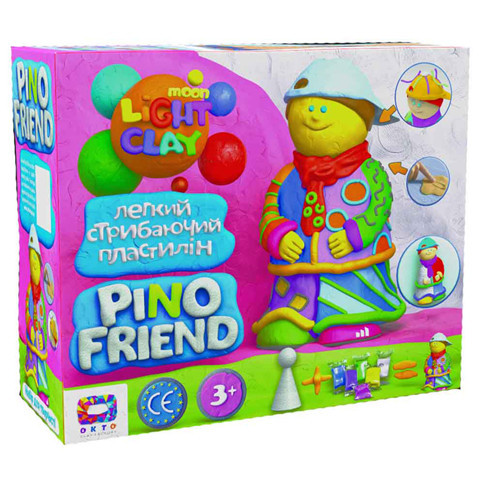 

Набор легкого прыгающего пластилина ТМ Moon Light Clay Pino Friend Джексон (9) 70038, Разноцветный