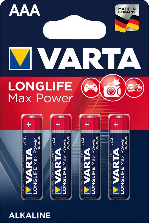 

Батарейки Varta Longlife Max Power AAA 4 шт