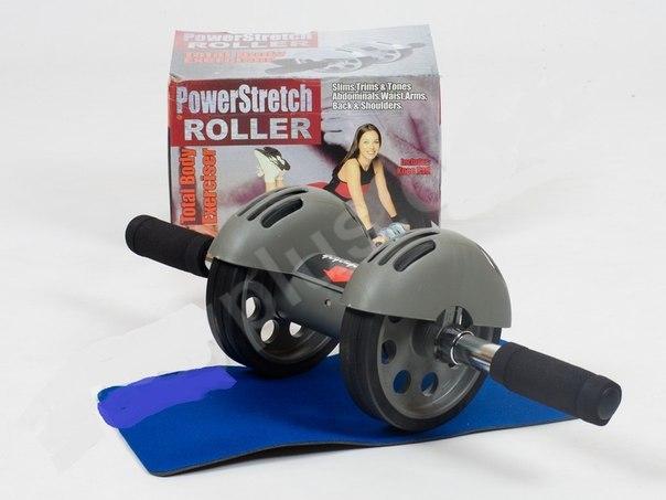 

Тренажер для укрепления мышц тела - Power Stretch Roller гимнастический ролик с возвратом