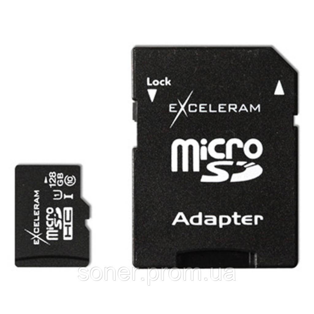 

Карта памяти eXceleram 128Gb microSDHC class 10 (MSD12810A)