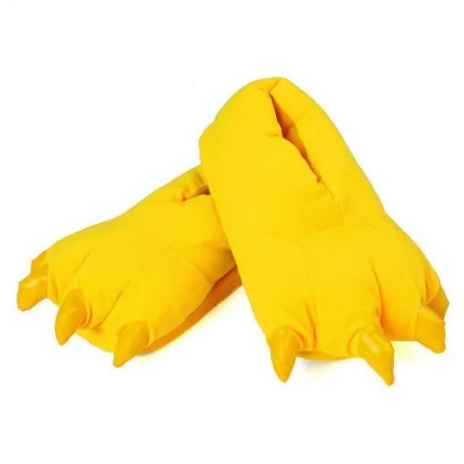 

Оригинал! Плюшевые Тапочки Кигуруми Лапы (Yellow) 35-40 размер, Плюш, Подарок мужчине