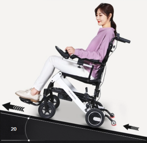 Lightweight folding electric wheelchair for the disabled MIRID D6033