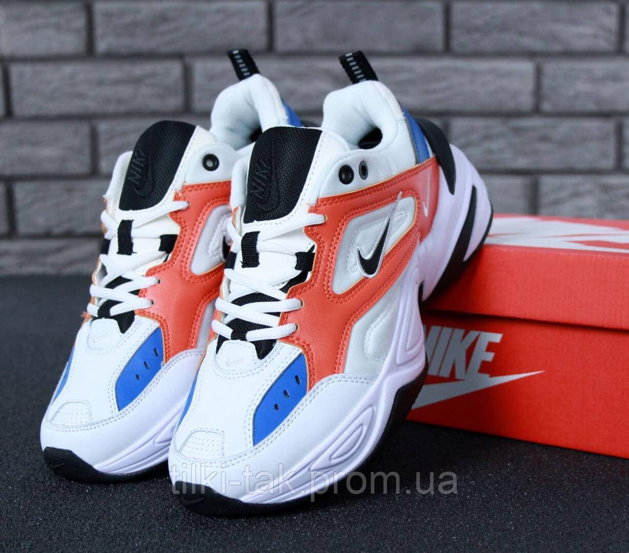 

Женские кожаные кроссовки Nike M2K Tekno White/Red 37, Белый