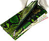 Женский кошелек Butun 567-008-074 кожаный зеленый "под рептилию", фото 5