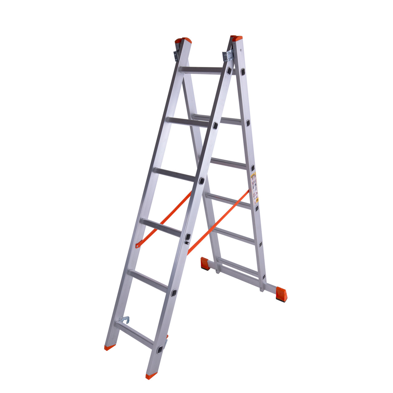 

Лестница двухсекционная алюминиевая Laddermaster Sirius A2A6. 2x6 ступенек