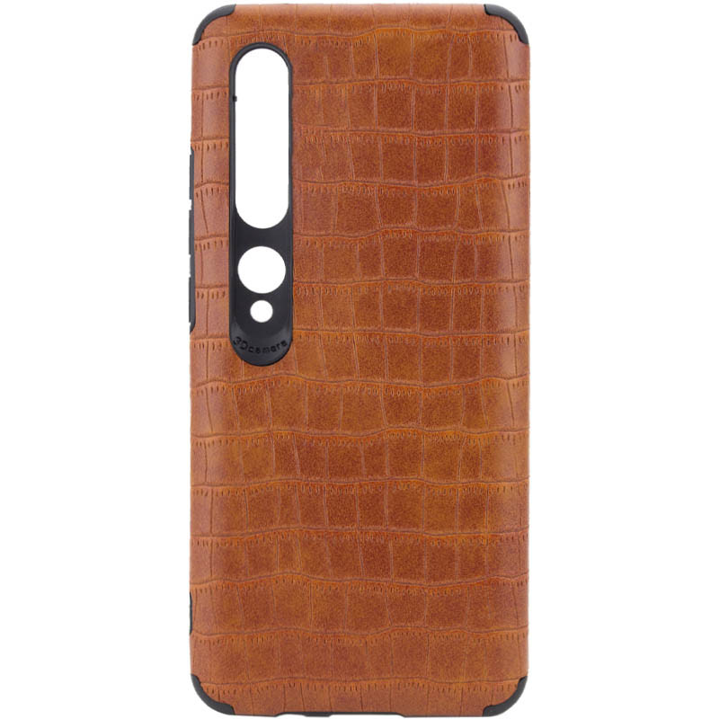 

Кожаная накладка Epic Vivi Crocodile series для Xiaomi Mi 10 / Mi 10 Pro, Светло-коричневый