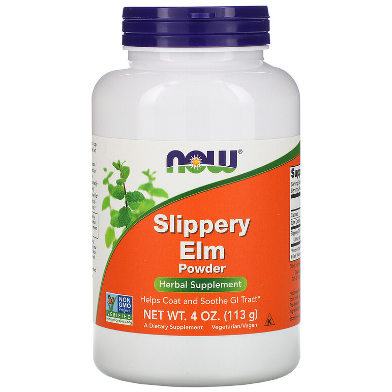 

Скользкий вяз (красный) NOW Foods "Slippery Elm Powder" порошок (113 г)