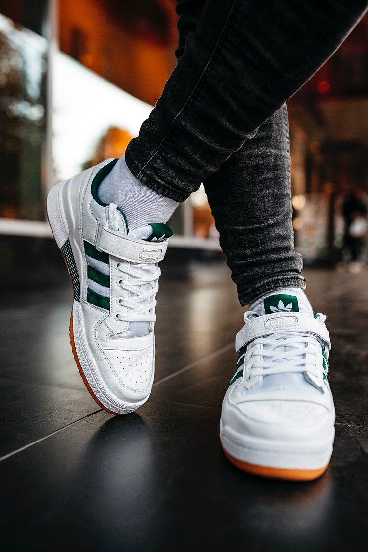 

Кроссовки женские Adidas Forum Low White Green Gum