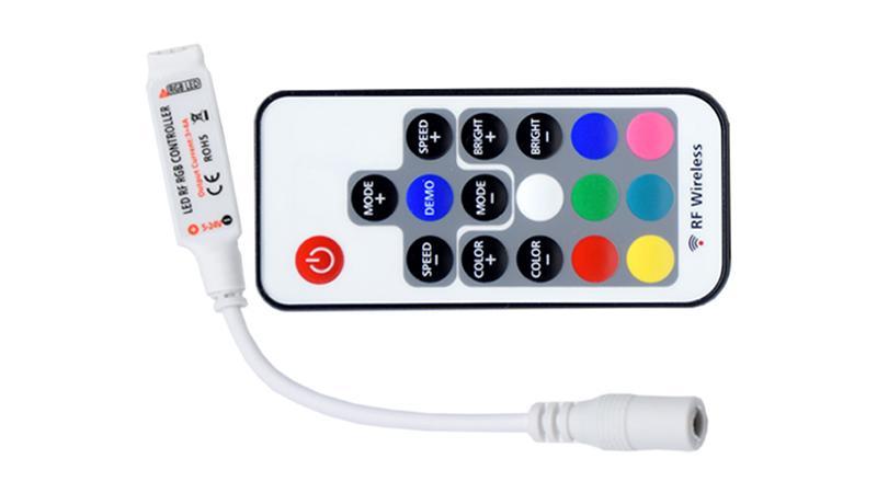 RGB контроллер светодиодных лент 3x4A 16 кнопок (11348)