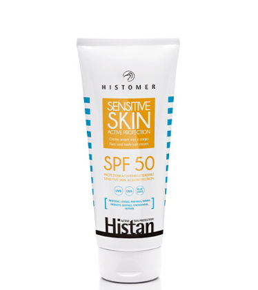 

Крем солнцезащитный для чувствительной кожи Histomer Histan Sensitive skin active protection SPF 50 200мл