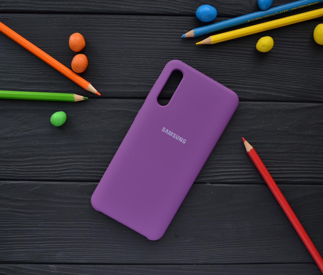 

Silicone case для Samsung Galaxy A50 (A30S), А70 (пурпурный)