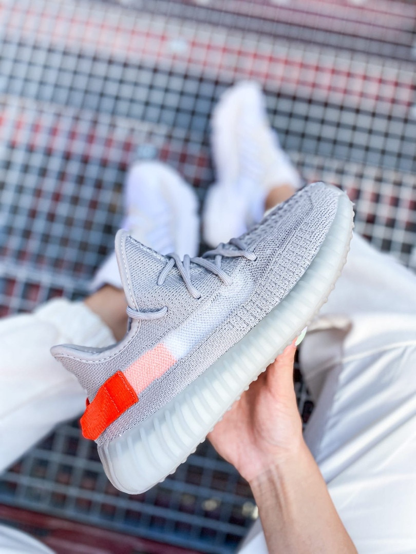 

Кроссовки мужские Adidas Yeezy Boost 350 V2 серые, АдиДас Изи Буст 350, рефлектив, код KS-2770