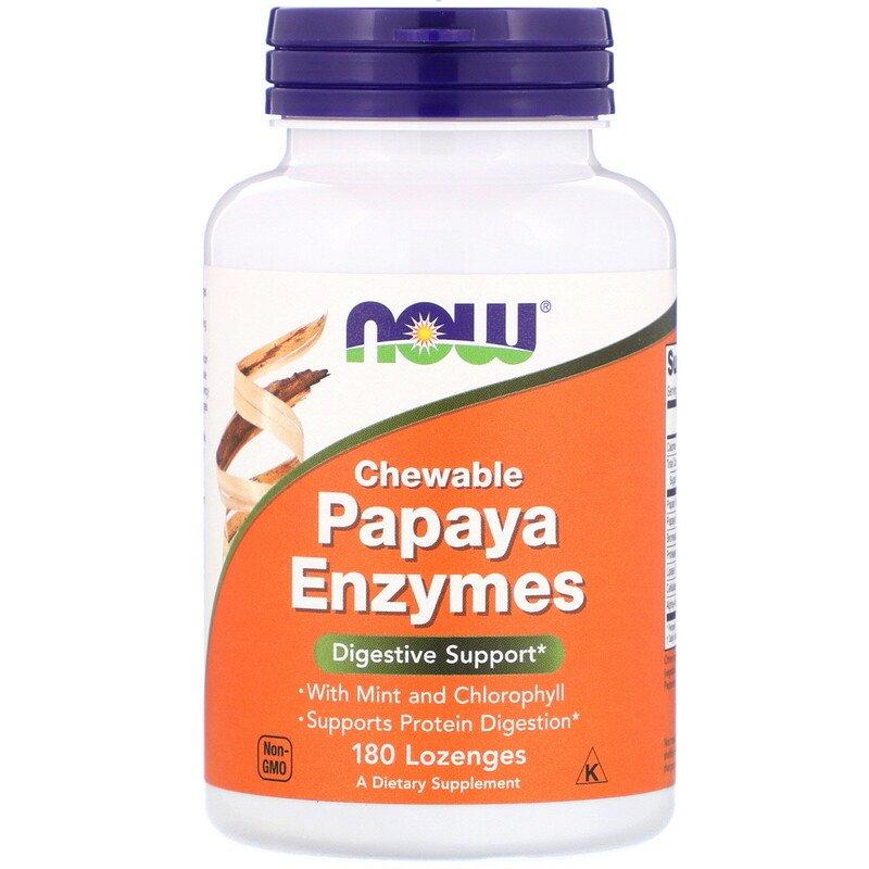 

Пищеварительные ферменты папаи NOW Foods "Chewable Papaya Enzymes" (180 пастилок)