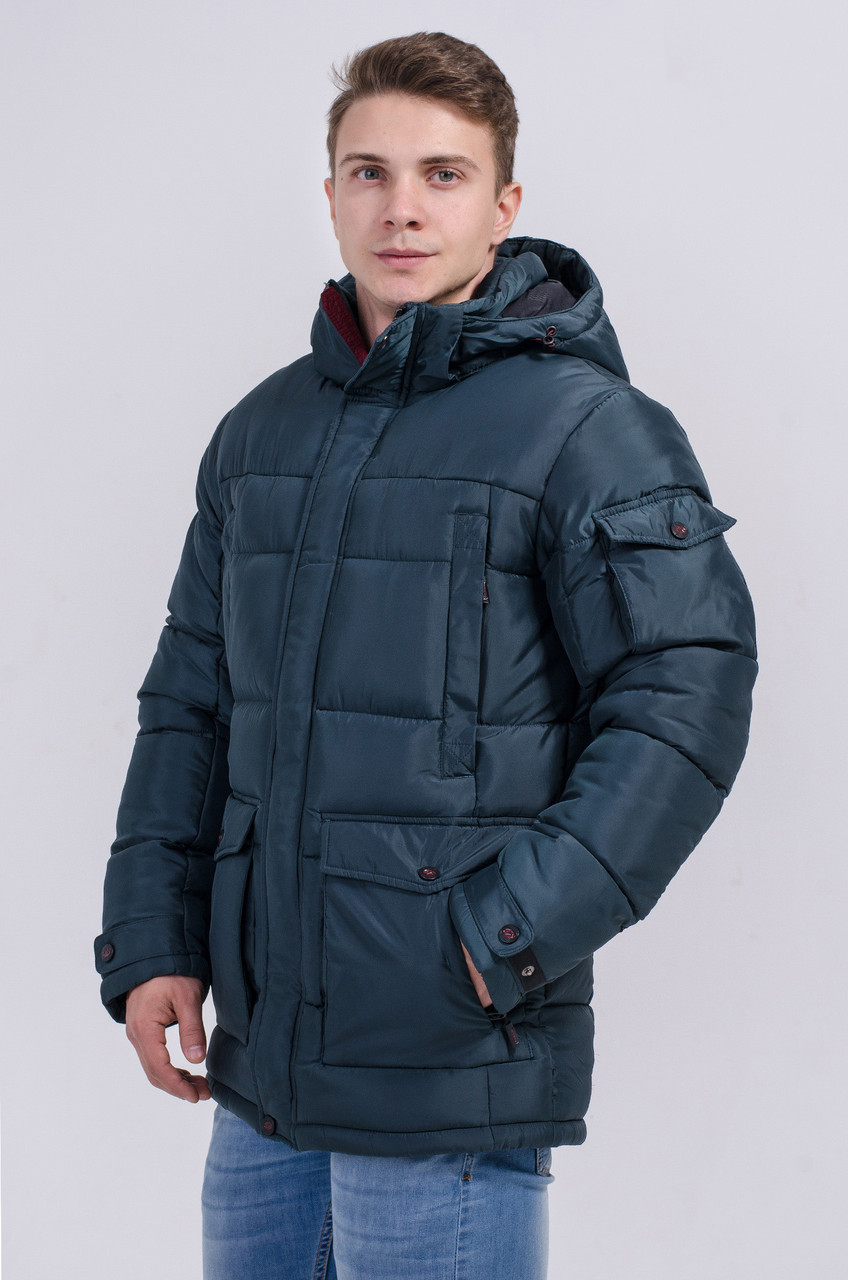Куртка мужская зимняя синяя Avecs  AV-7342308 Размеры 46/S