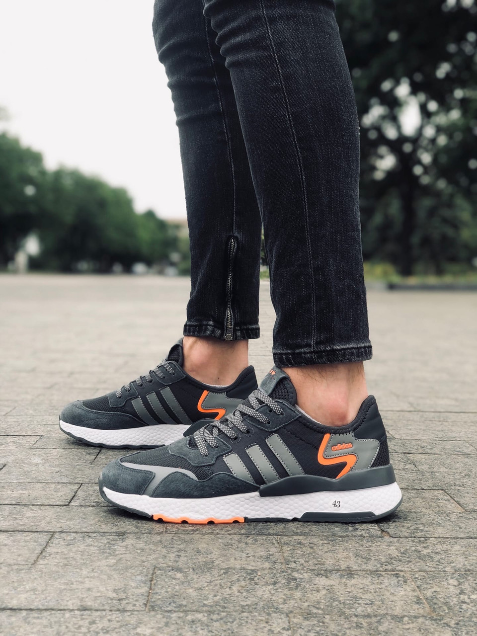 

Кроссовки мужские Adidas Nite Jogger серые, Адидас Найт Джоггер, дышащий материал, прошиты. Код DF-0120 да, да, да, 41, да