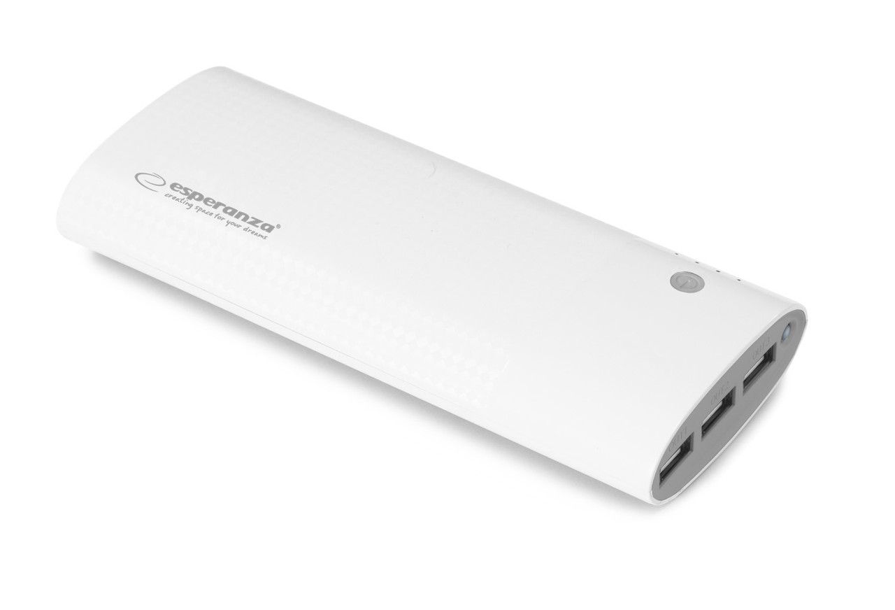 

Esperanza 13800MAH POWER BANK URANIUM LED LIGHT БЕЛЫЙ/СЕРЫЙ