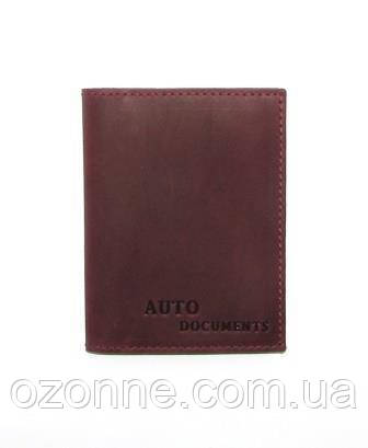 

Обложка для автодокументов DNK Leather DNK Auto H col.L, Бордовый