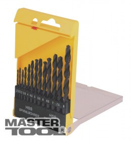 

MasterTool Набор сверл для металла, 13 шт HSS чёрные(2-8 мм, шаг 0,5 мм) в пластиковой коробке, Арт.: 11-0213