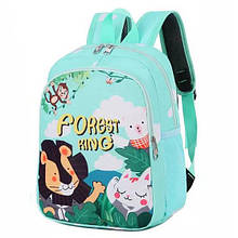 Дитячий дошкільний рюкзак для хлопчика дошкільника, дівчатка 3-4-5-5-6 років м'ятний (св. жовтий)