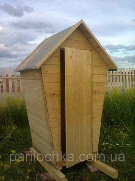 Туалет Теремок 0.8х1.2 м. Комплект без складання з сидінням