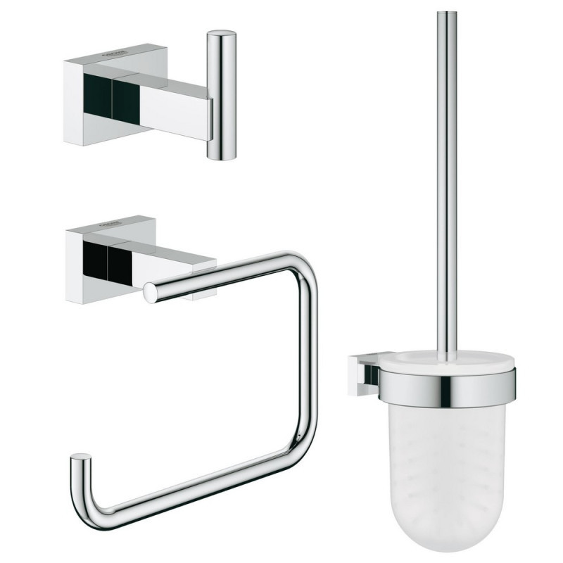 

Набор аксессуаров Grohe Essentials Cube 40757001 City, Хром / белый