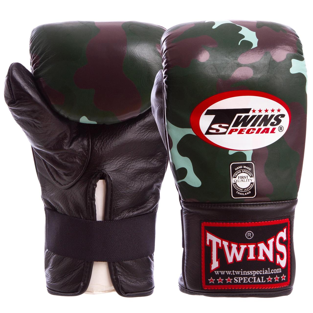 

Снарядные перчатки кожаные TWINS FTBGL-1F (р-р M-, цвета в ассортименте, Камуфляж серый