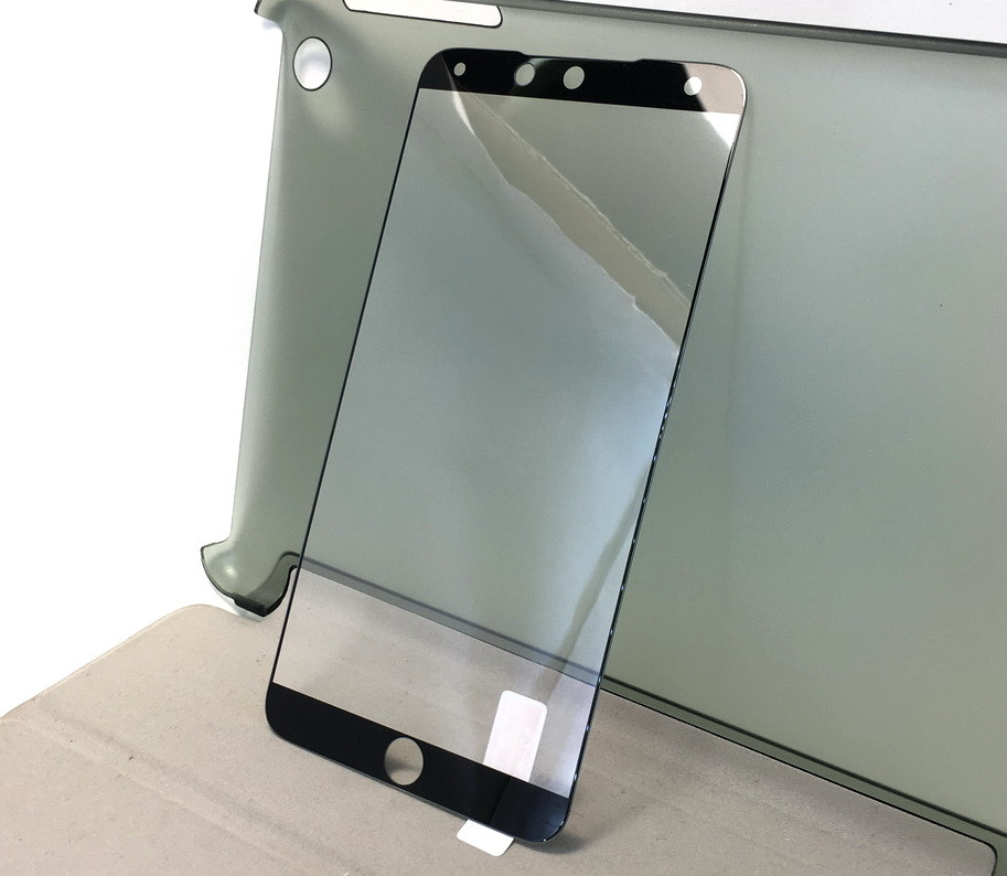 

Meizu 15 защитное стекло на телефон противоударное 3D Black черное