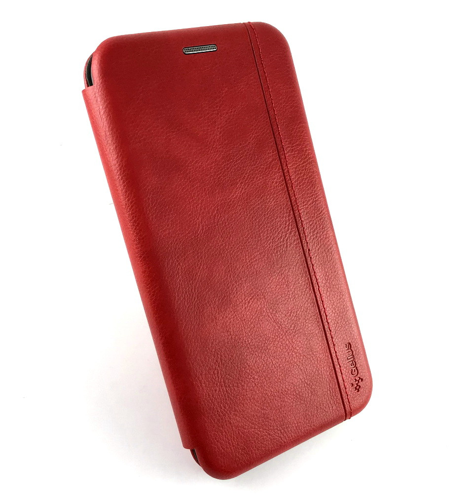 

Чехол на iPhone 11 Pro Max книжка боковой с подставкой противоударный gelius Leather красный