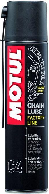 

Смазка для цепей MOTUL C4 CHAIN LUBE FACTORY LINE 400мл Для дорожных и спортивных мотоциклов