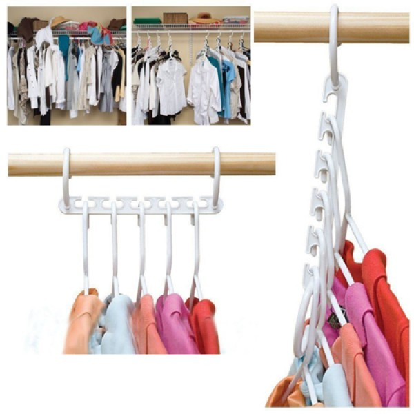 

Вешалки-органайзеры для одежды Triples Closet Space 8 шт, Белый