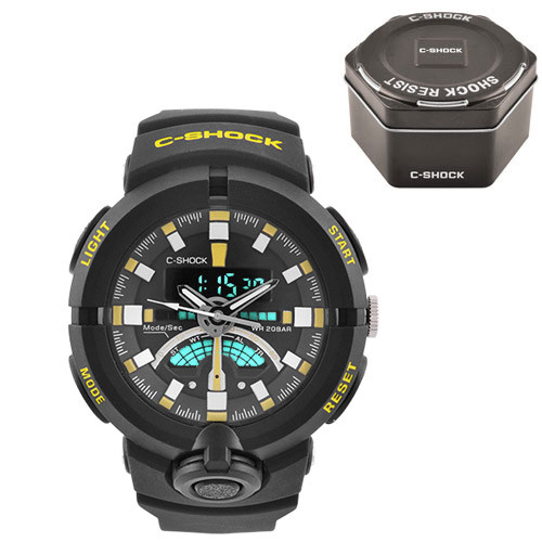 

Часы наручные C-SHOCK GA-500 Black-Yellow, Box