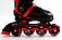 Ролики раздвижные детские Caroman Sport Красные, 27-31 размер, фото 3
