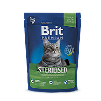 Brit Premium Cat Adult Sterilised сухий корм з куркою для стерилізованих кішок, 0.3 кг
