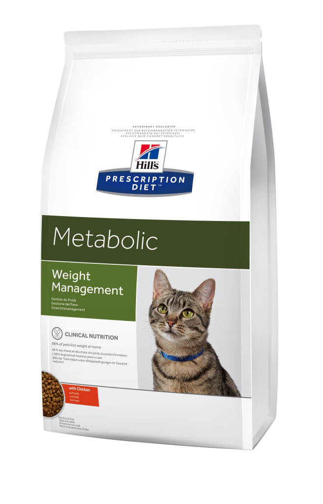 Hill's PD Feline Metabolic корм для кошек при ожирении и лишнем весе 1,5 кг