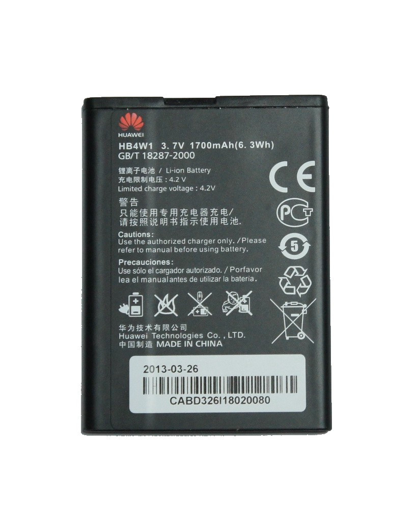 

Аккумулятор к телефону Huawei HB4W1H 1700mAh