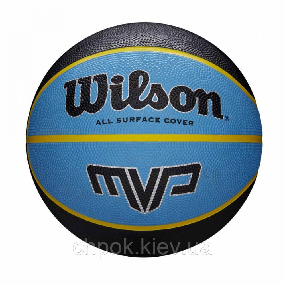 

Мяч баскетбольный Wilson MVP 295 black/blue size 7 (WTB9019XB07)