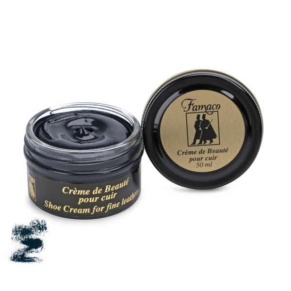 

✅ Темный зеленовато-синий крем для обуви Famaco Creme De Beaute, 50 мл